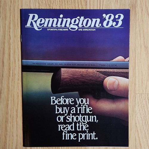 1983 Remington Sporting Firearms & Ammunition Catalog Vintage First In The Field - Picture 7 of 7