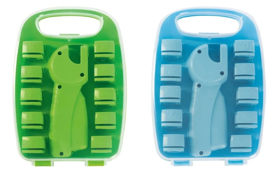 CRELANDO Prägestempel Set ODER Motivstanzen Set 11-teilig in Aufbewahrungsbox