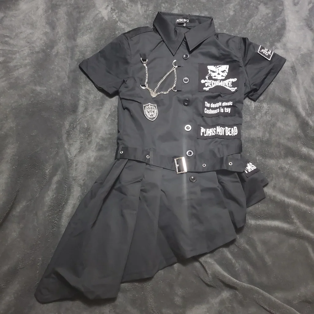 short emo dress Amazon.com: Women Goth Spaghetti Strap Mini Dress Print Rose Lace Black  Punk Dress Y2K Fairy Grunge Backless Emo Party Dress Alt Clothes: Clothing,  Shoes & Jewelry