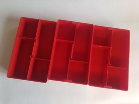 LEGO 791-1 793-1 Storage Box Blue Red lot Universal Building Set Supplemental