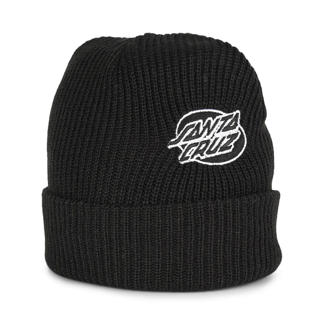 Santa Cruz Mono Forrado Ovalado Punto Gorro - Negro