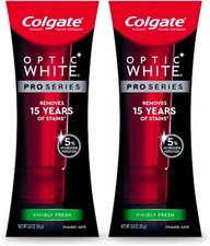 2-pack Colgate Optic White Pro Series Vividly Fresh 3oz 01/2024 READ
