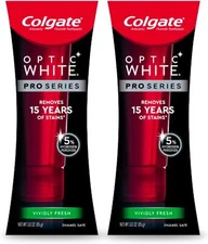 2-pack Colgate Optic White Pro Series | Vividly Fresh | 3oz 01/2024 **READ**