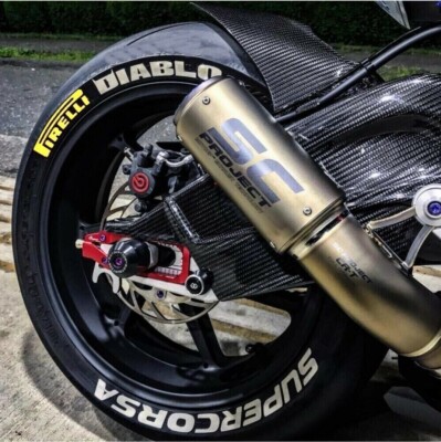 Tire Lettering Supercorsa SET 15''-20'' FITS MOTORCYCLE front 0.75'' rear 1.25''