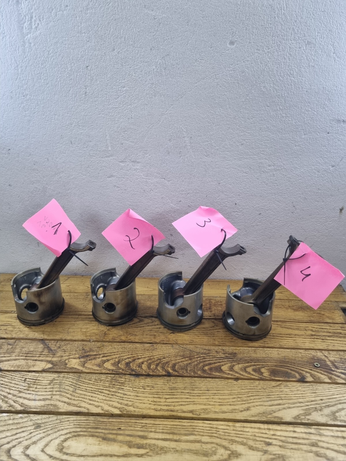 4pcs Mariner 150 HP 2 Stroke V6 Piston And Connecting Rod 6368118