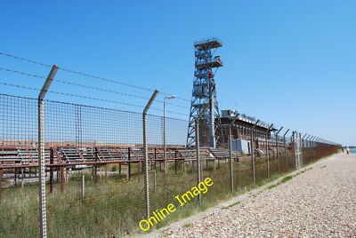Photo 6x4 Fencing and barbed wire surrounding DERA Fraser Range Eastney  c2013