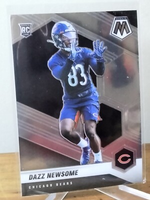 DAZZ NEWSOME 2021 Panini MOSAIC CHROME BASE ROOKIE CARD #396 Chicago Bears WR