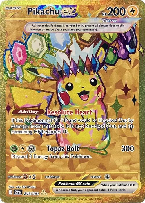Pikachu Ex 247/191 Sv08: Surging Sparks