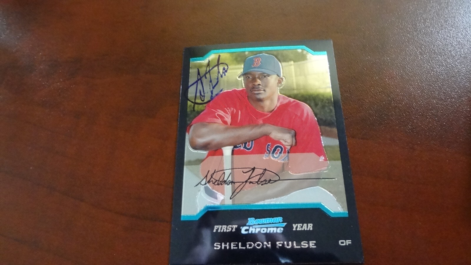 2004 BOWMAN SHELDON FULSE   AUTOGRAPHED BASEBALL CARD