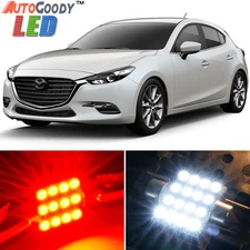 8 x Premium Red LED Lights Interior Package Kit for 2010-2018 Mazda 3