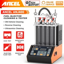 ANCEL Fuel Injector Ultrasonic Petrol Car Nozzle Cleaner&Tester Cleaning Machine