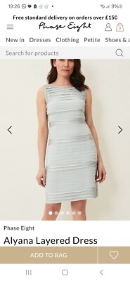 Phase Eight Alyana Dress 12 Brand New UK