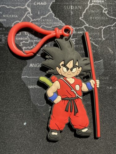 Dragonball Z Double Sided Rubber Key Chain Clip #DBZ Young Goku Pole | eBay