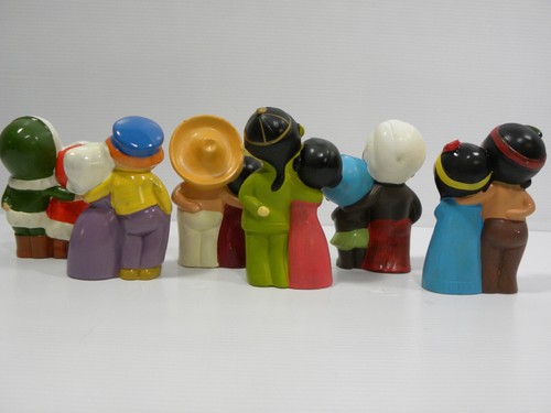 Weltgeschenk, handbemalt Japan, Weltfiguren 1958, Weltausstellung Souvenir - Bild 6 von 15