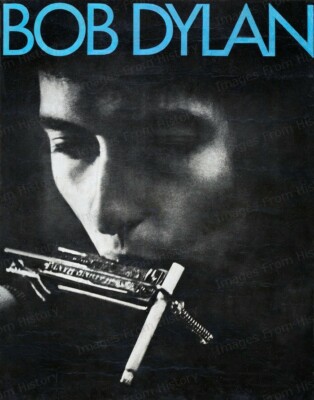 8x10 Print Bob Dylan Harmonica Cigarette 1966 #6441