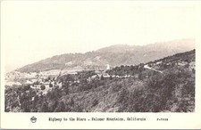 RPPC Palomar Mountains California "Highway to the Stars" 1940s