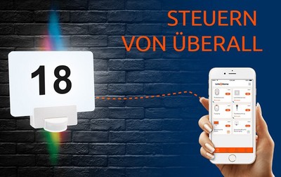 REV Ritter 0088927112 Link2home LED Hausnummer- leuchte 10w WEISS 