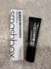 Smashbox Always On Shimmer Cream Eye Shadow = Charcoal Shimmer = 0.34oZ / 10mL