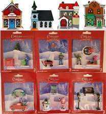 Christmas Winter Cobblestone Village Miniature Accessories S21, Select: Type