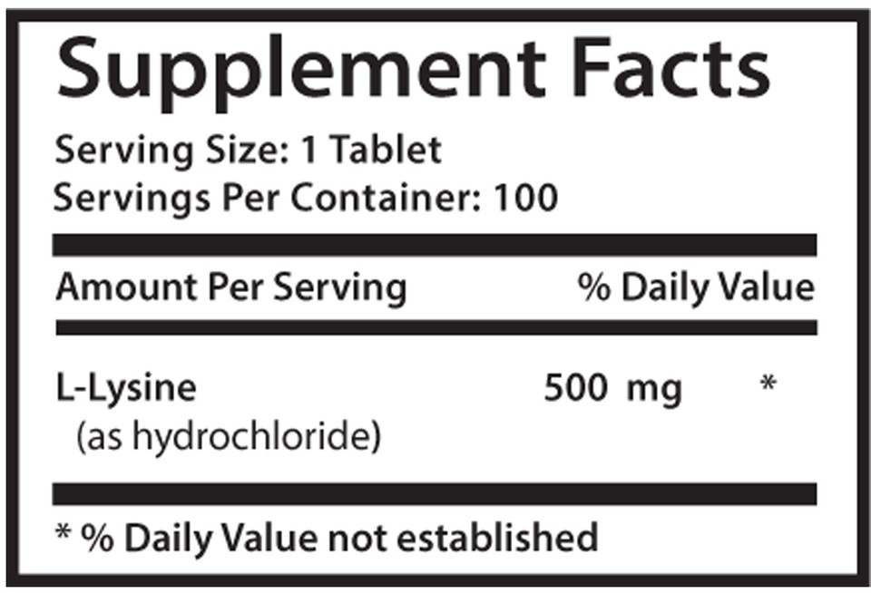 LLysine Supplement LLysine 500mg Fast Weight Loss Pills 2B eBay