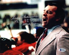 SCOTTY BOWMAN SIGNED 8x10 PHOTO +HUGE MONTREAL CANADIENS INSCRIPTION BECKETT BAS