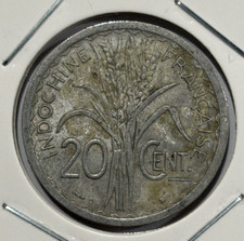 1945-C French Indochina 20 Cents Coin