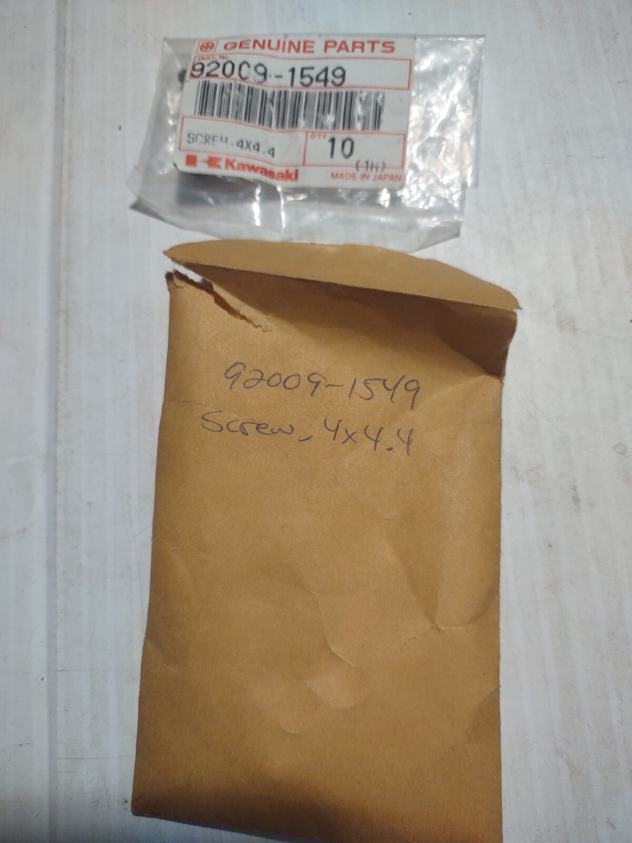 5 OEM Kawasaki NOS NEW 92009-1549 Screw 4x4.4 KSF KSV KVF | eBay