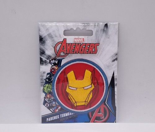 Disney Marvel Avengers Iron-On Patch: Iron Man Head Circle New Free Ship - Picture 8 of 11