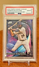 Andrew McCutchenon /10 POP 1 2022 Topps Cosmic Star Gaze Black Eclipse PSA 10