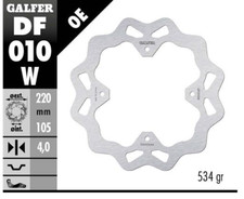 GALFER DISCO FRENO WAVE 220x4mm POSTERIORE PER HONDA FMX 650 2005 2006 2007 2008
