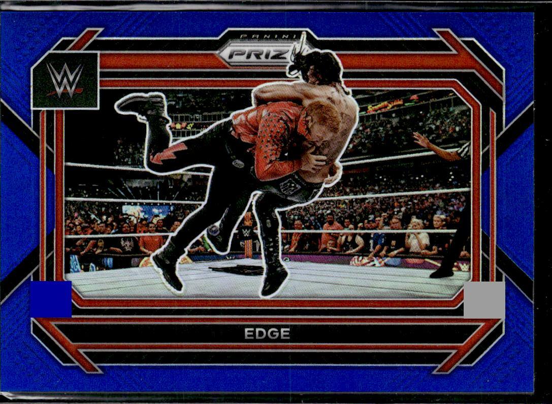 2023 Panini Prizm WWE #100 Edge Blue #/199