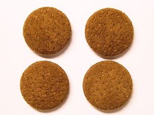 4 MADE IN USA camel color genuine suede leather covered jacket buttons 23mm,7/8"