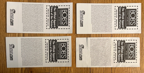 (4) 2004 New England Patriots Football Ticket Stubs Tom Brady. FR - Picture 4 of 4