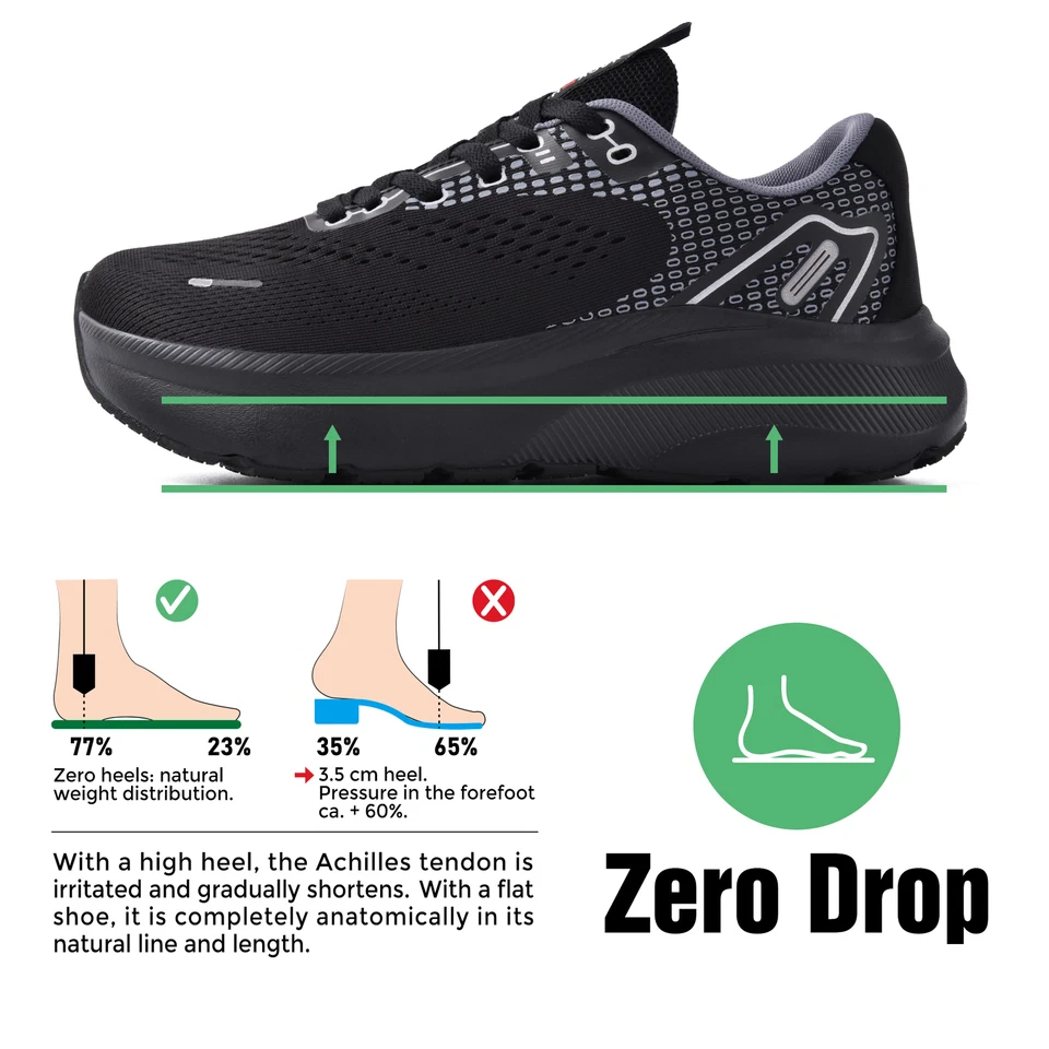 Zapatos para caminar cómodos sin cordones para mujer para correr tenis tenis zapatillas deportivas Foto 3 de 4