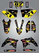 Suzuki RMX 450 Z 2010 - 2015 Full custom sticker kit Barbed Style decals