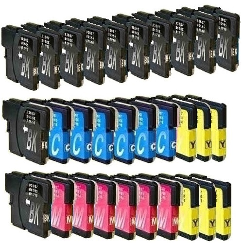 30 ink cartridges LC980 LC1100 Compatible fits  Brother DCP & MFC Printers XL-image