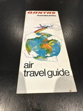 Qantas Australia’s Airline Air Travel Guide Brochure Vintage 