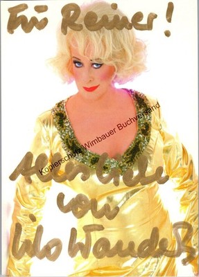 Original Autogramm Lilo Wanders /// Autogramm Autograph signiert signed s 351373