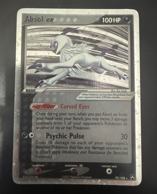 Absol ex 92/108 Power Keepers Holo Ultra Rare 