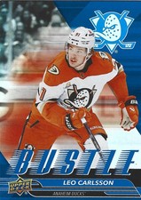 2025-26 Upper Deck Series 1 - Bustle Leo Carlsson #B-2 Anaheim Ducks