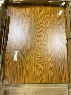 Safco Products 1930 Reversible Top Computer Desk, 36'' W, Mahogany/Medium Oak