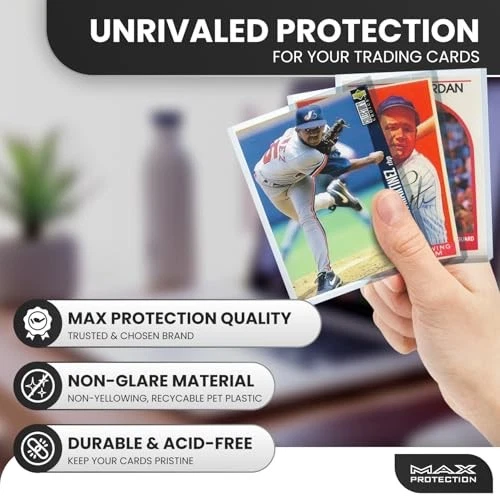 1000 (1 Case) Max Pro Clear 35pt Premium Card Toploaders New Full Sealed Case - Image 4 of 4