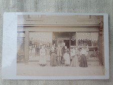 Grocery Shop Front RPPC Fry's Chocolate Cocoa Social History circa 1900