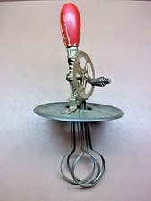 Vintage A&J Hand Mixer Egg Beater Pat Oct 9 1923 Made in USA Early Kitchen Tool