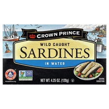 Wild Caught Sardines, In Water, 4.25 oz (120 g)