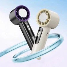 New Creative Hand-Held Fan Mini Desk Fan Cooler Cooling USB Rechargeable