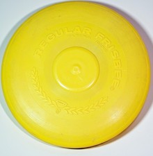 Vintage 1966 Wham-O Regular Frisbee Flying Disc Yellow U.S. Pat 3359678