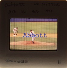 Jim Abbott Exclusive & Original 35mm slide from his 1993 No-Hitter