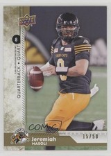 2018 Upper Deck CFL Gold 15/50 Jeremiah Masoli #78 2bu