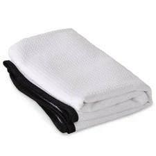 Liquid X Waffle Weave Microfiber Drying Towel XL White 25" x 36"
